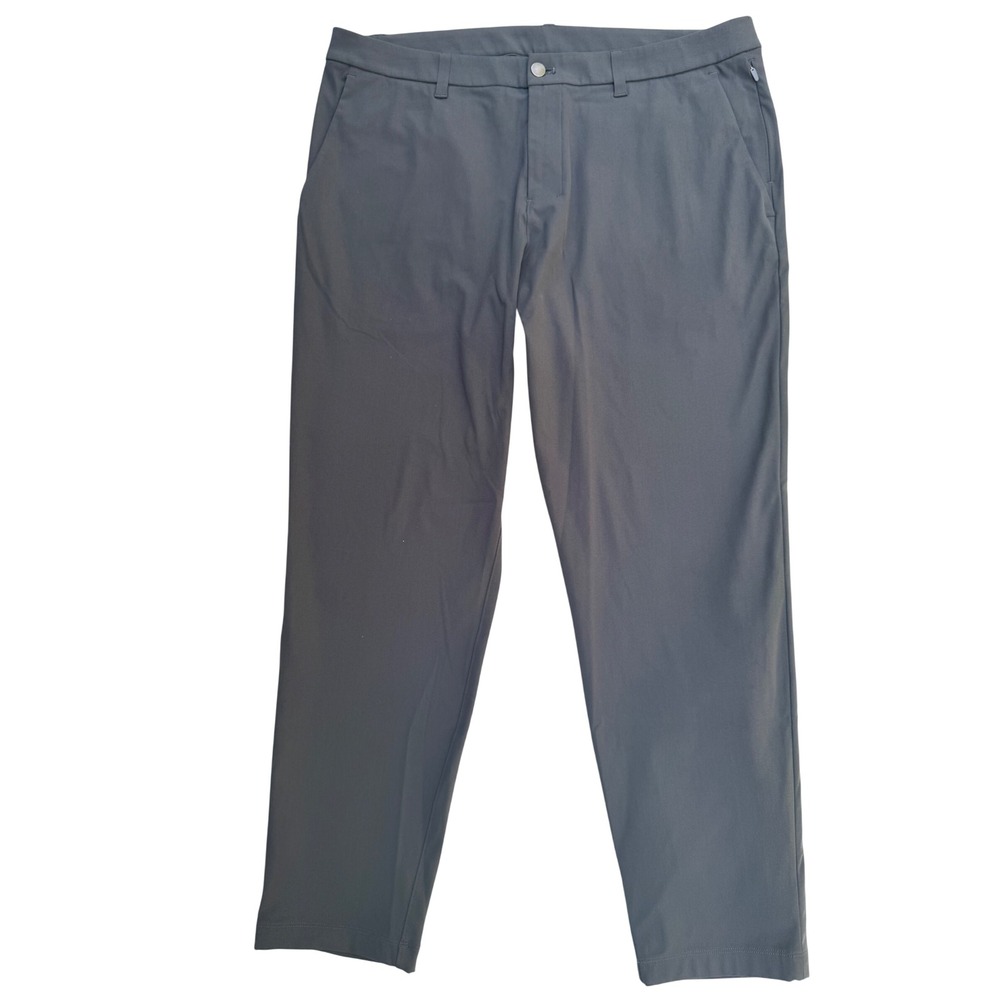 Lululemon ABC Warpstreme Pants Mens 38 Grey Excellent 5 Pocket Classic Trousers